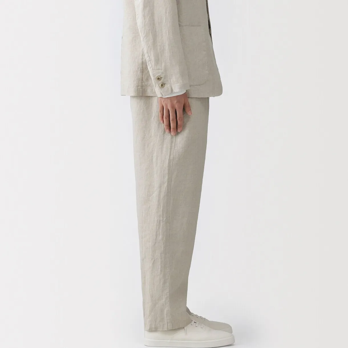 Pantalon en lin lavé pour homme