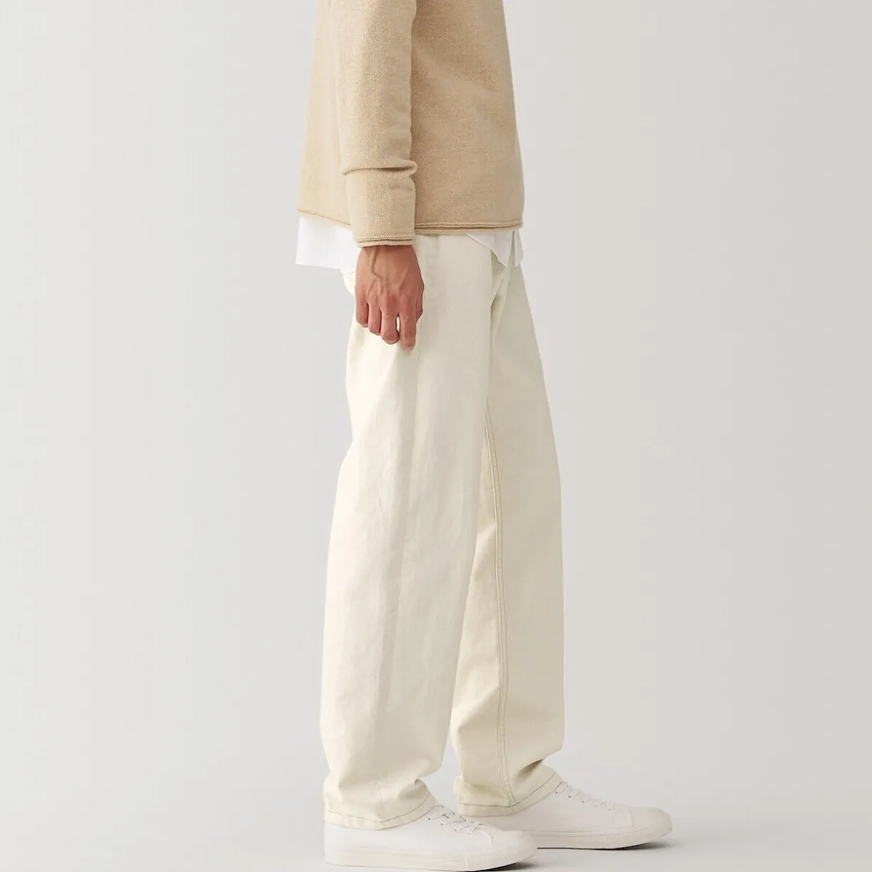 Pantalon en mélange de fibres Washi pour homme