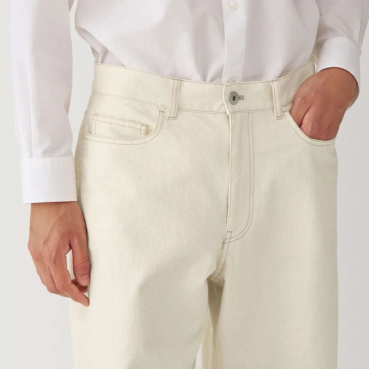 Pantalon en mélange de fibres Washi pour homme