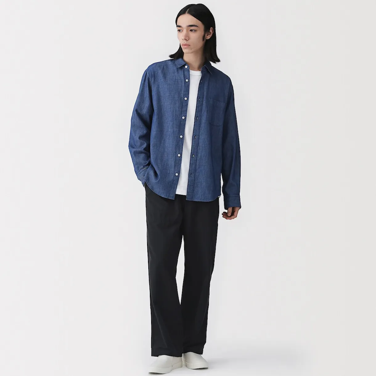 Pantalon extensible dans les deux sens à taille élastiquée pour homme