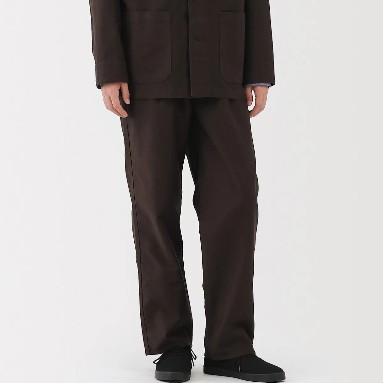 Pantalon large en moleskine et kapok pour homme