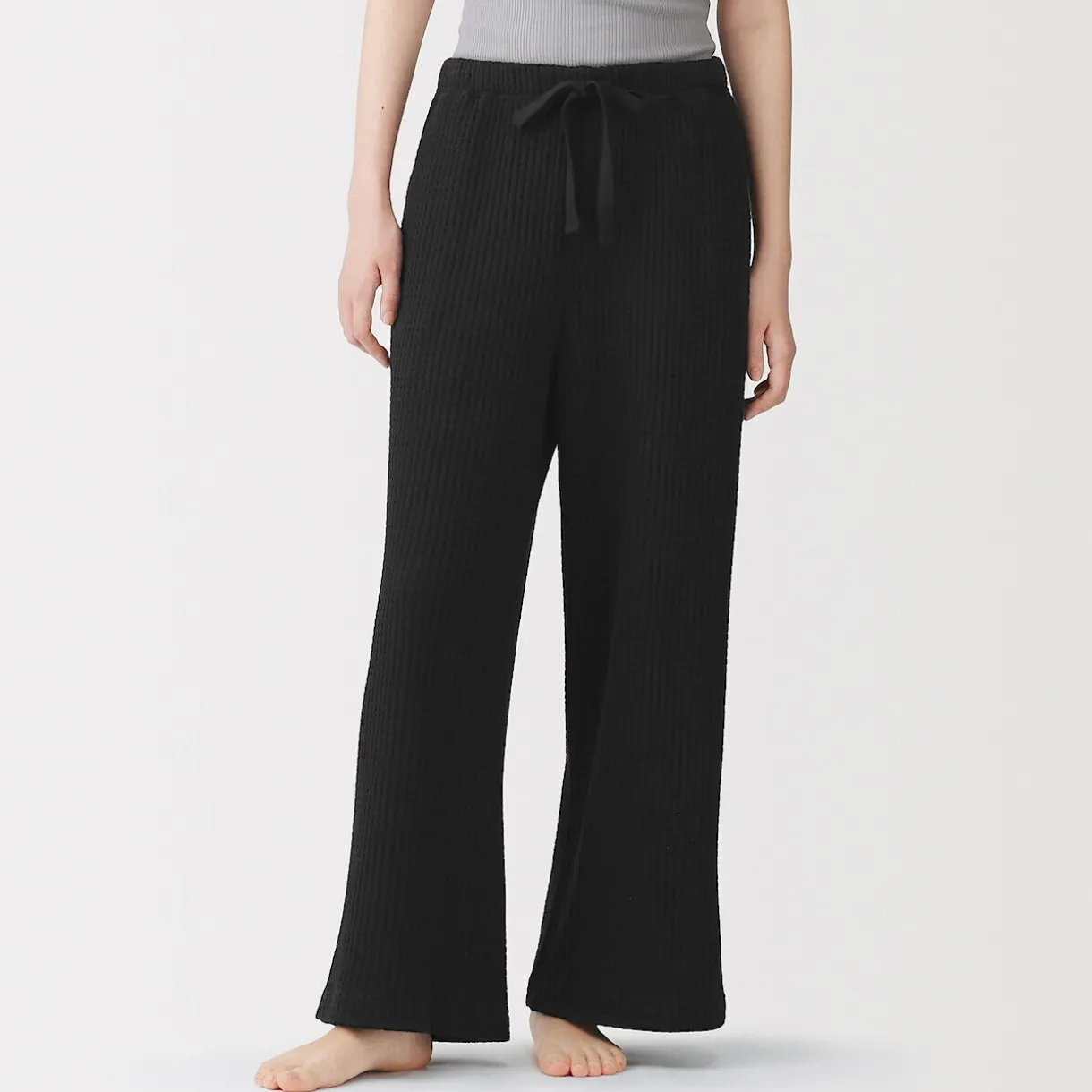Pantalon long en maille ample pour femme