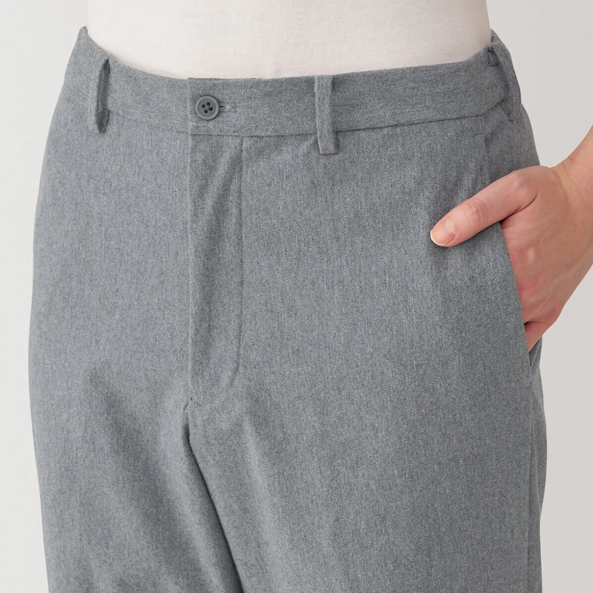 Pantalon plissé ajusté et stretch pour homme