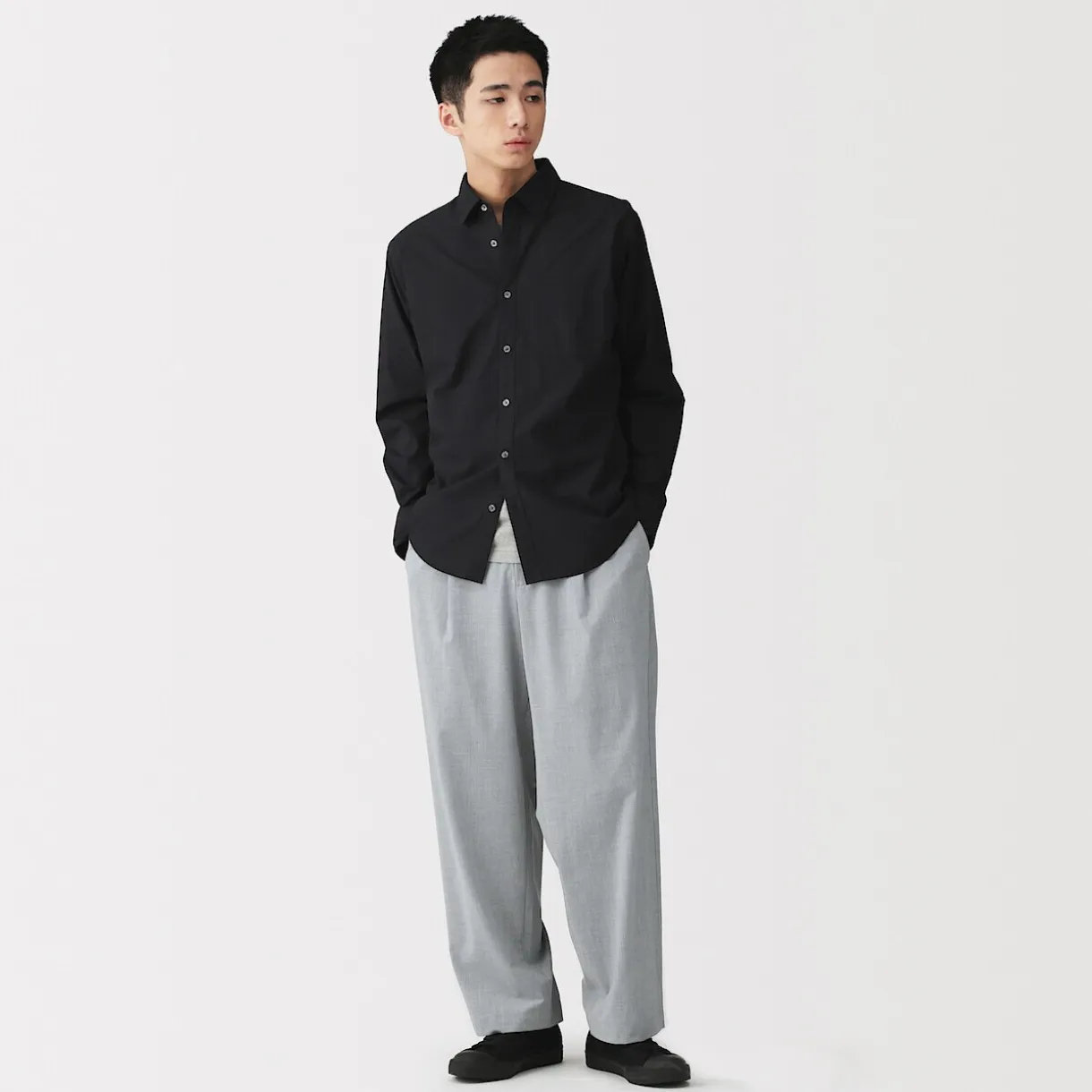 Pantalon plissé large Quick Dry pour homme