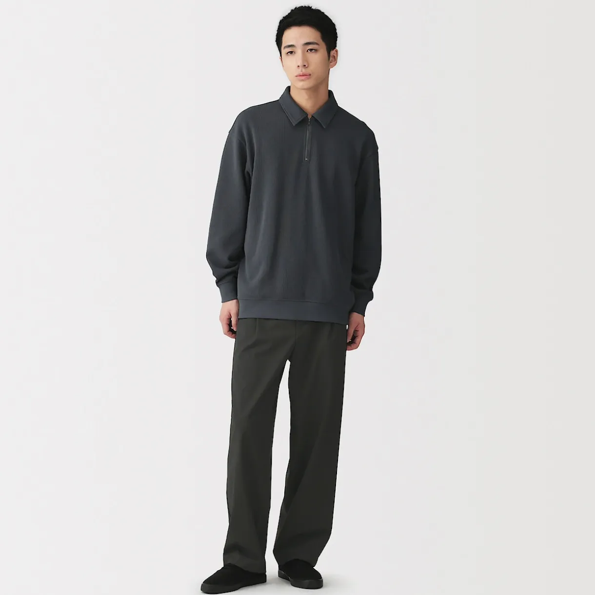 Pantalon plissé large Quick Dry pour homme