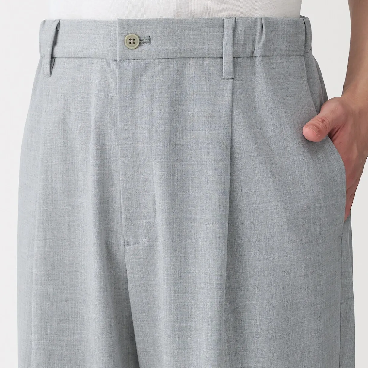 Pantalon plissé large Quick Dry pour homme