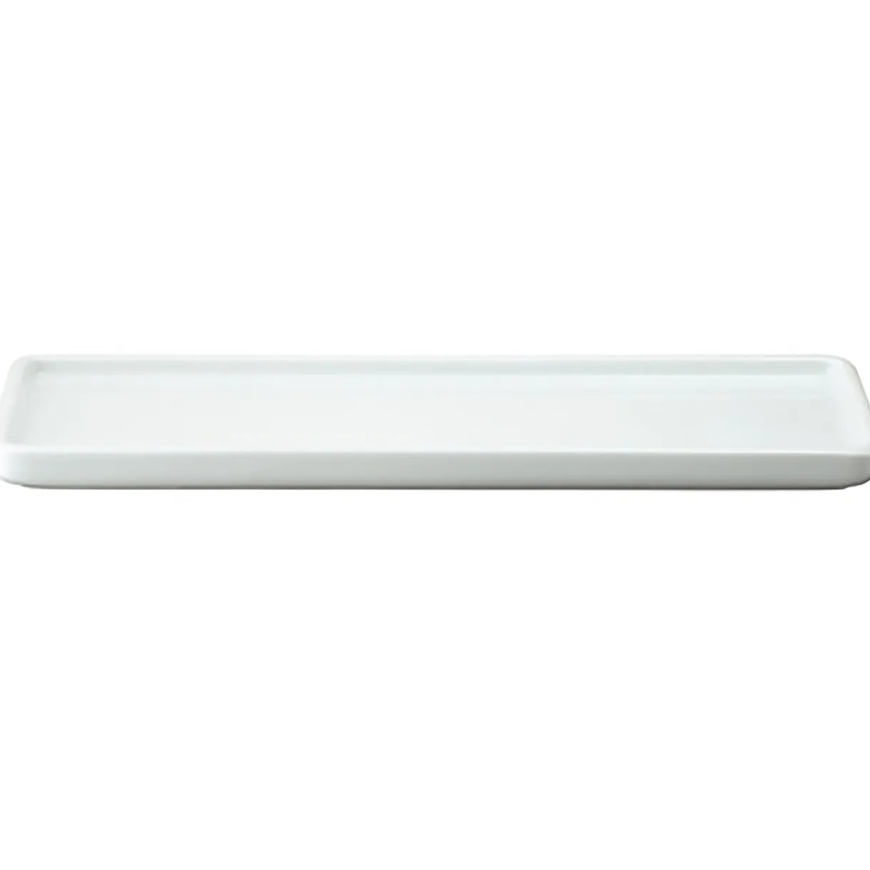 Plateau en porcelaine blanche