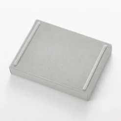 Plateau en velours 2 compartiments L16X P12X H2.5cm