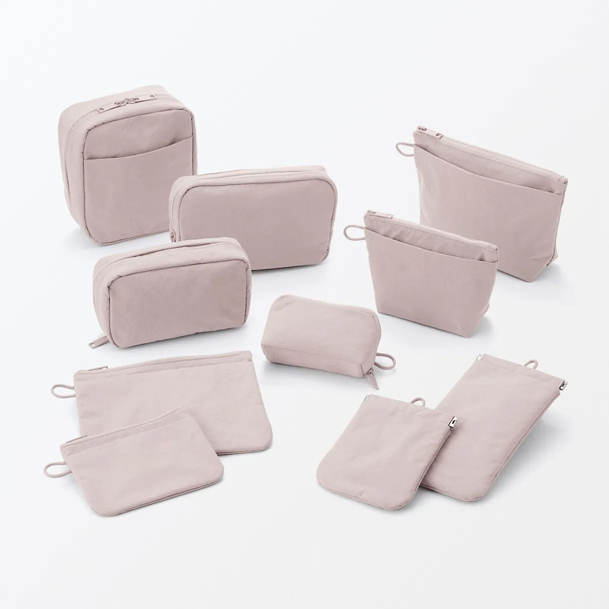 Pochette à poser en nylon texturé ‐ Moyenne