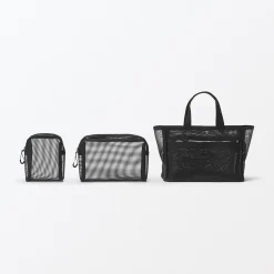 Pochette en nylon filet à fermeture éclair - Petite taille