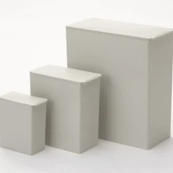 Poubelle rectangulaire en PP à couvercle ‐ 11L