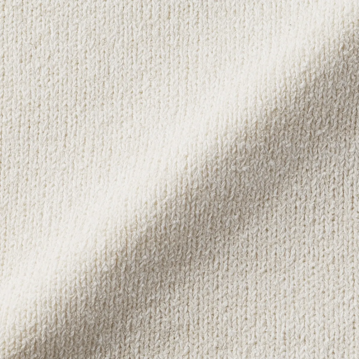 Pull à col ras du cou bouclé en mélange de coton pour femme