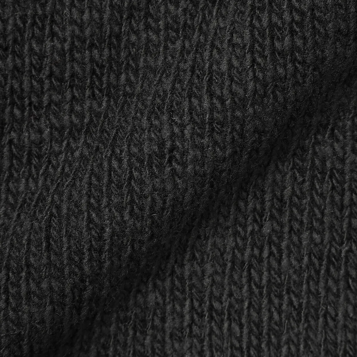 Pull à col rond à tricot épais en laine mérinos pour homme