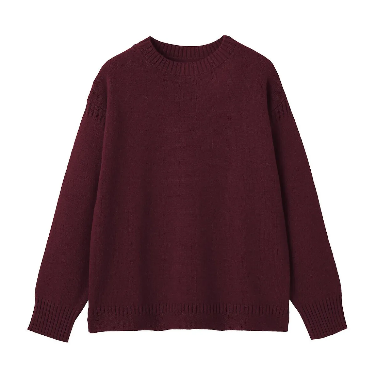 Pull à col rond en laine des Andes à grosses mailles pour homme
