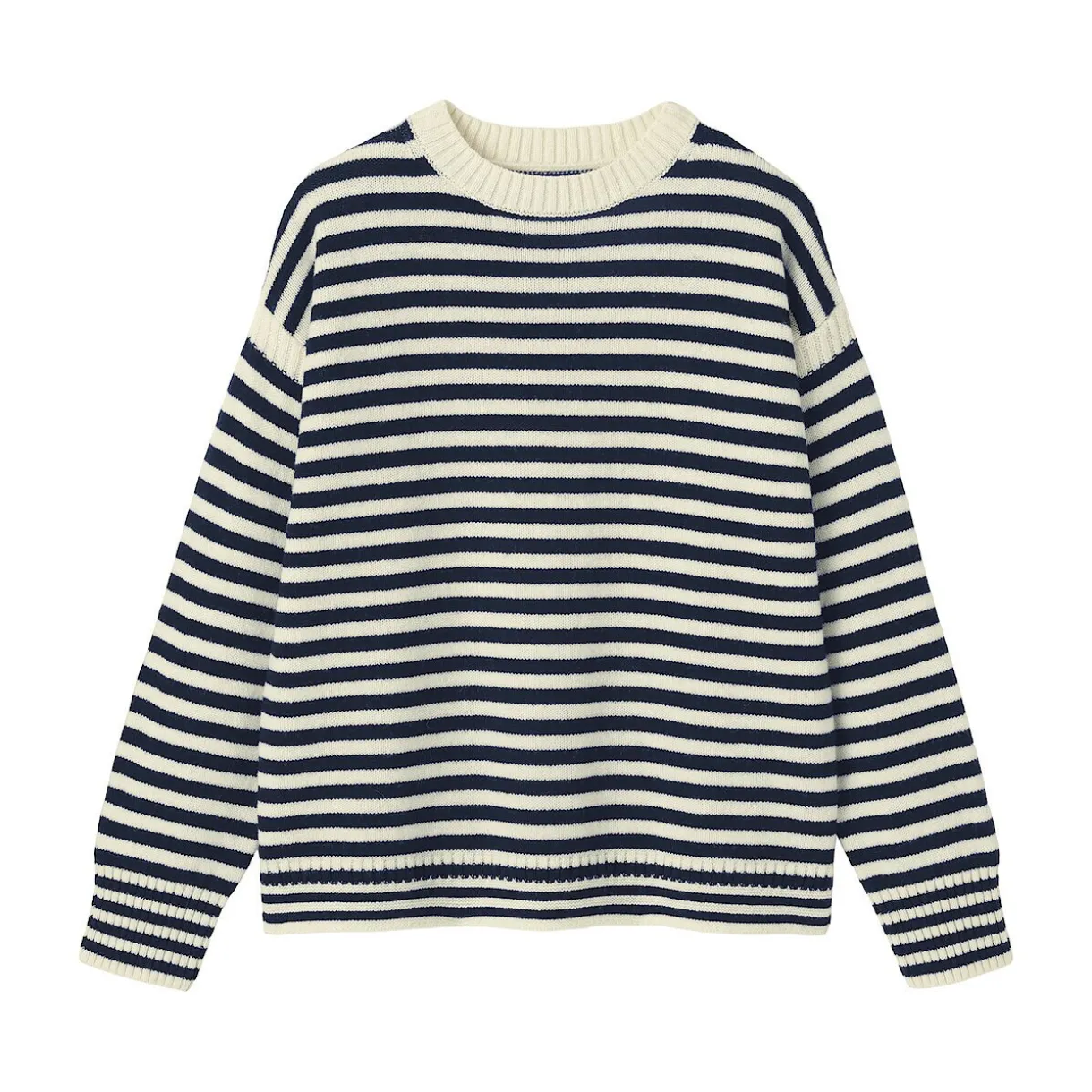 Pull à col rond en laine des Andes à grosses mailles pour homme