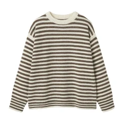 Pull à col rond en laine des Andes à grosses mailles pour homme