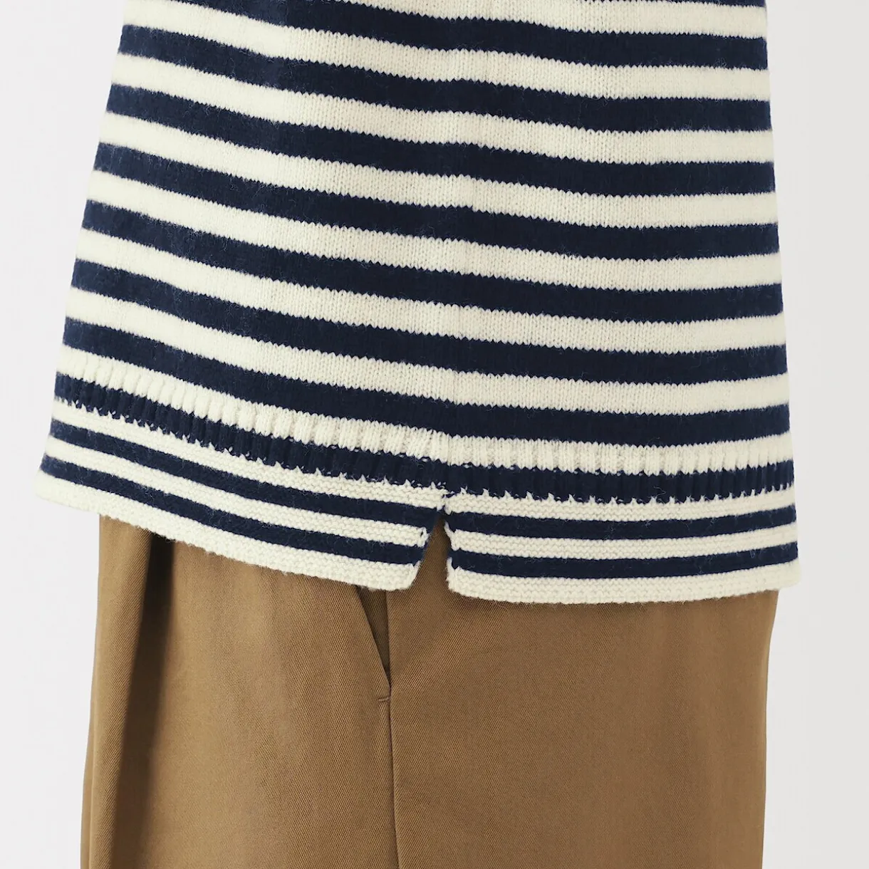 Pull à col rond en laine des Andes à grosses mailles pour homme