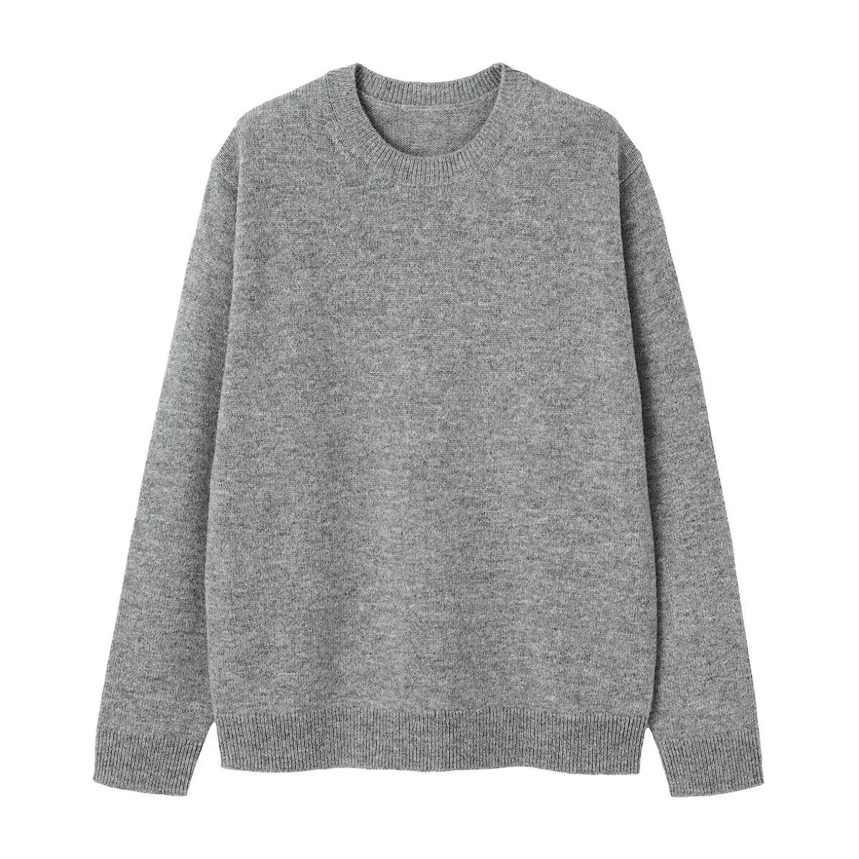 Pull à col rond en laine tricot moyen pour homme