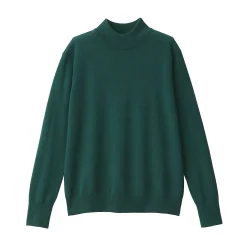 Pull col montant en laine à fine maille femme