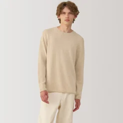 Pull col rond en cachemire pour homme