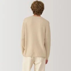 Pull col rond en cachemire pour homme