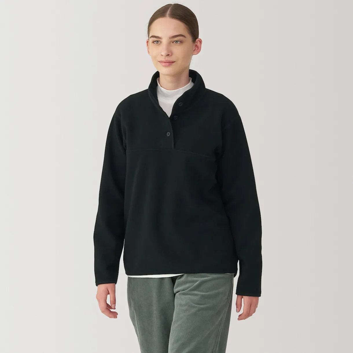 Pull en polaire de polyester recyclable femme