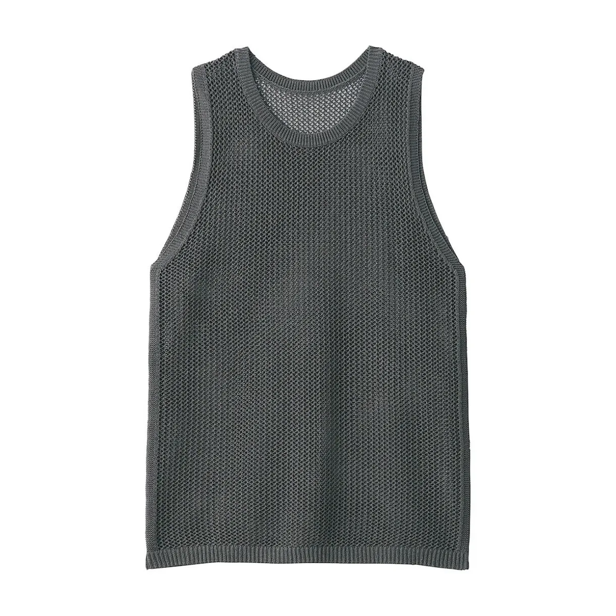Pull sans manche en tricot de washi et coton pour femme