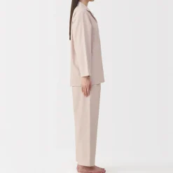 Pyjama en flanelle sans couture latérale pour femme
