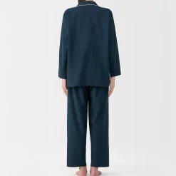 Pyjama en flanelle sans couture latérale pour femme