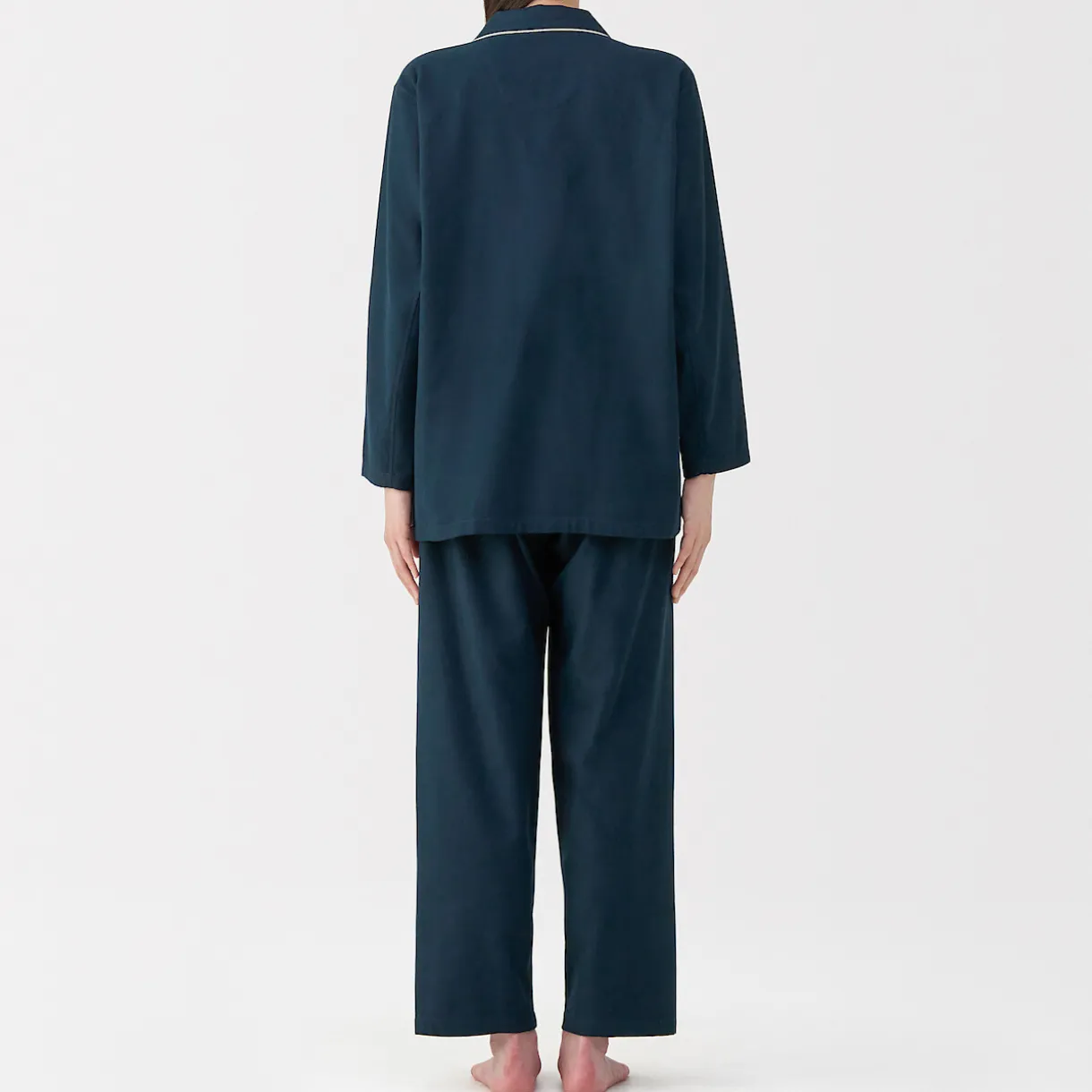 Pyjama en flanelle sans couture latérale pour femme