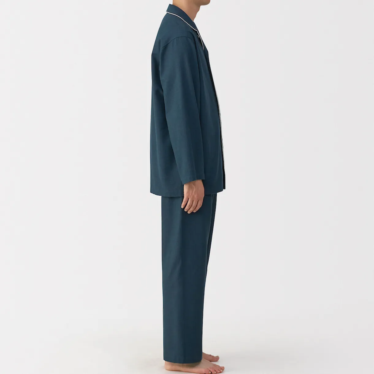 Pyjama en flanelle sans couture latérale pour homme