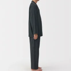 Pyjama en flanelle sans couture latérale pour homme