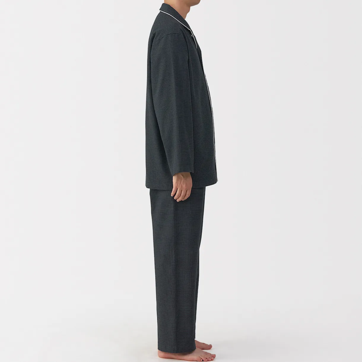Pyjama en flanelle sans couture latérale pour homme