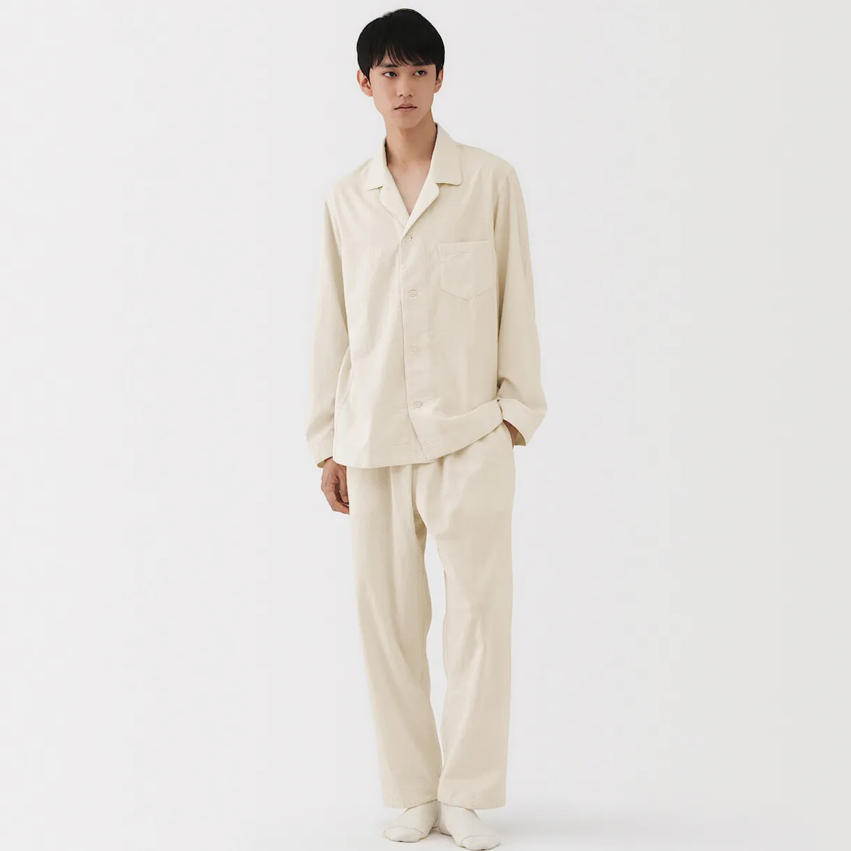 Pyjama unisexe en khadi tissé à la main