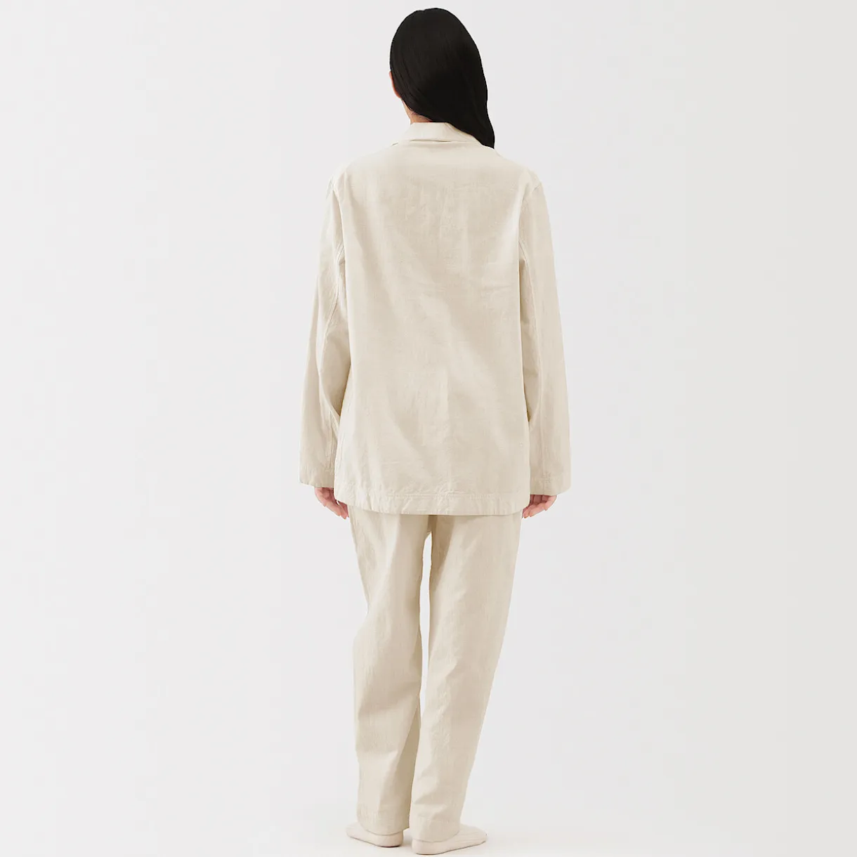 Pyjama unisexe en khadi tissé à la main