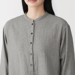 Robe en double gaze en mélange de kapok pour femme