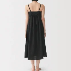 Robe top en double gaze à pois dobby pour femme
