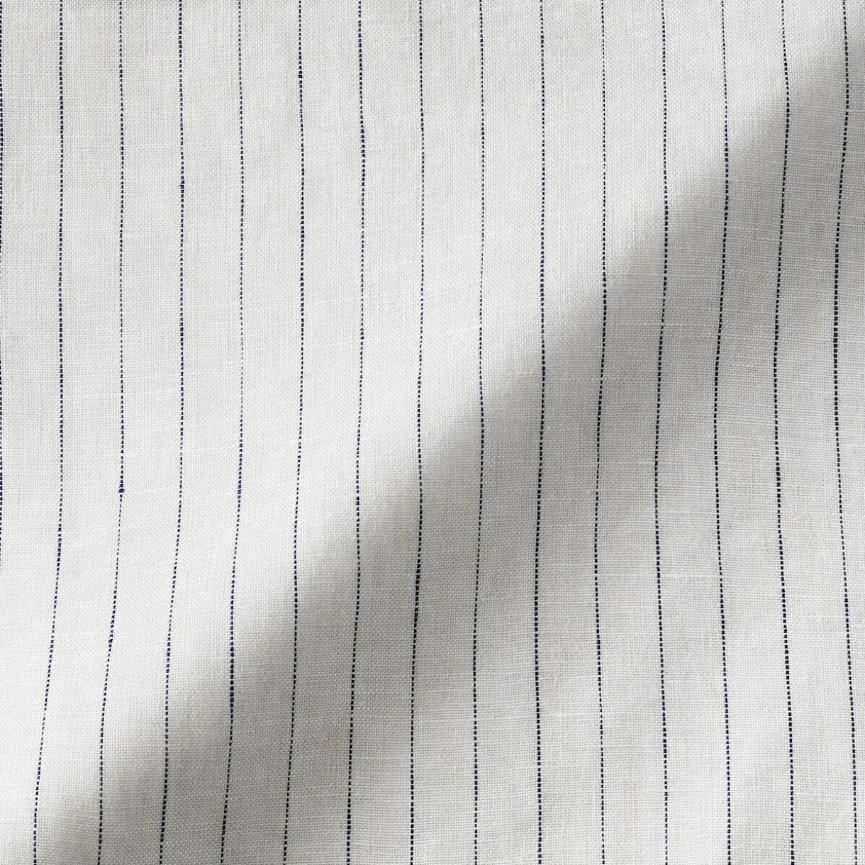 Robe-chemise à col officier en lin lavé pour femme