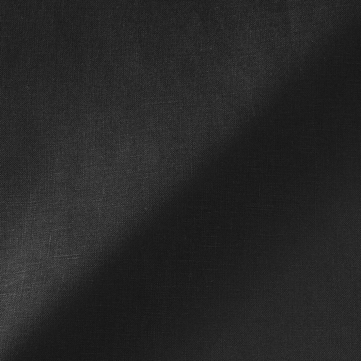 Robe-chemise à col officier en lin lavé pour femme