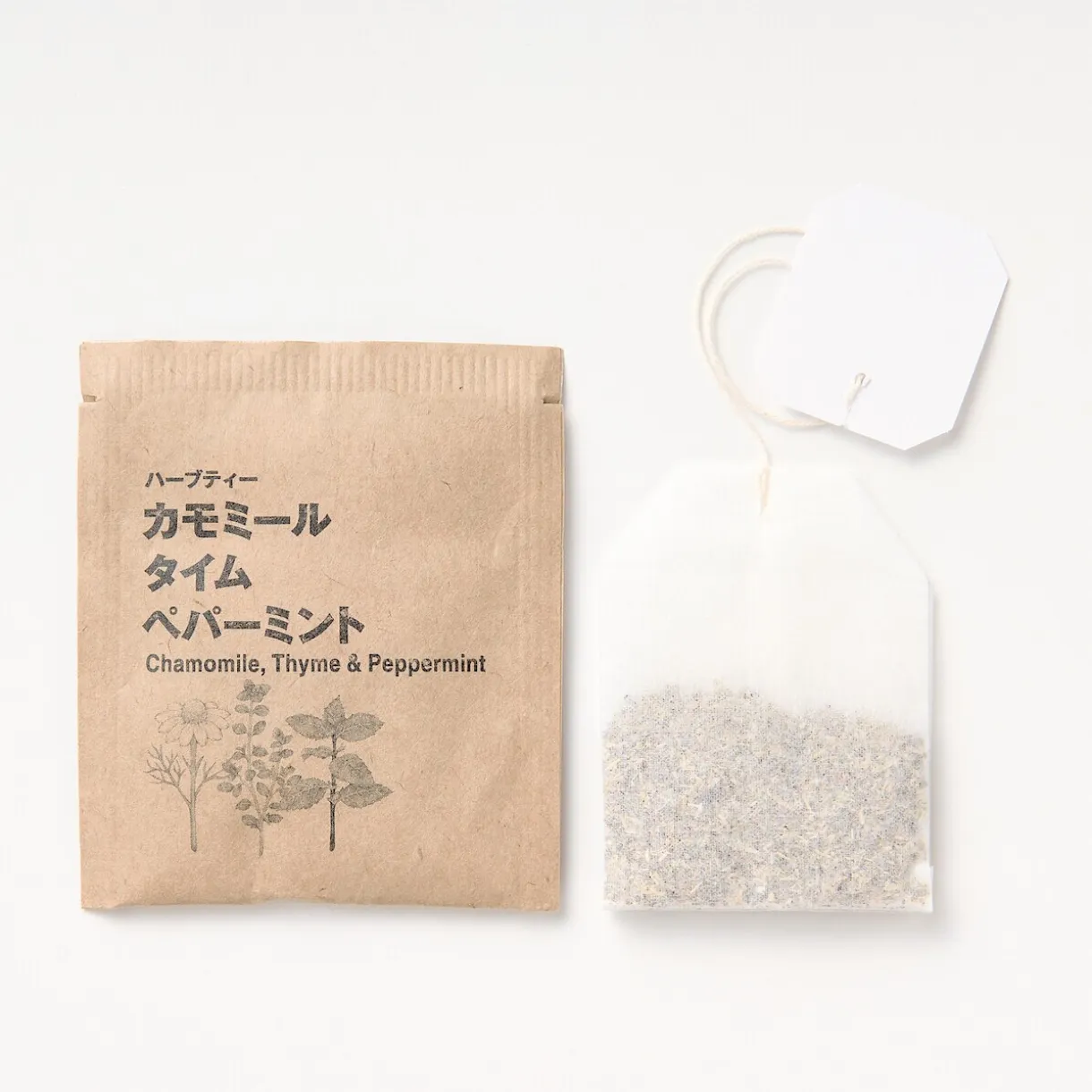 Sachets de thé Camomille, Thym et Menthe poivrée 22x1,5g