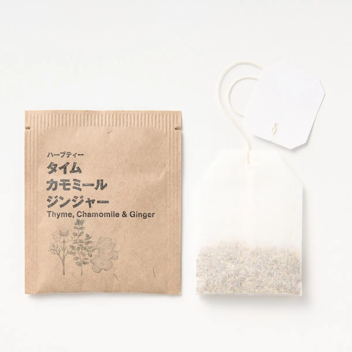 Sachets de thé Thym, Camomille et Gingembre 22x1,5g