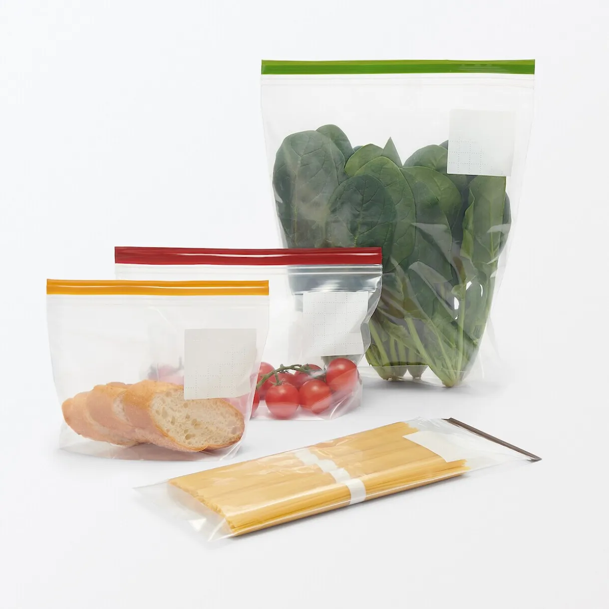 Sacs alimentaires et congélation à double fermeture - Longs formats, lot de 16