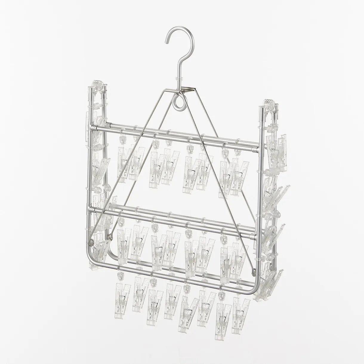 Séchoir rectangulaire en aluminium ‐ 40 pinces
