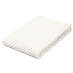 Serviette de bain gaufrée en velours de coton bio