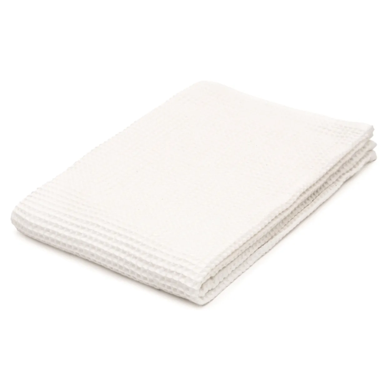 Serviette de bain gaufrée en velours de coton bio