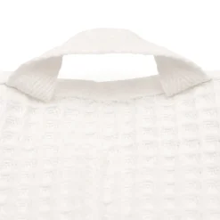 Serviette de bain gaufrée en velours de coton bio