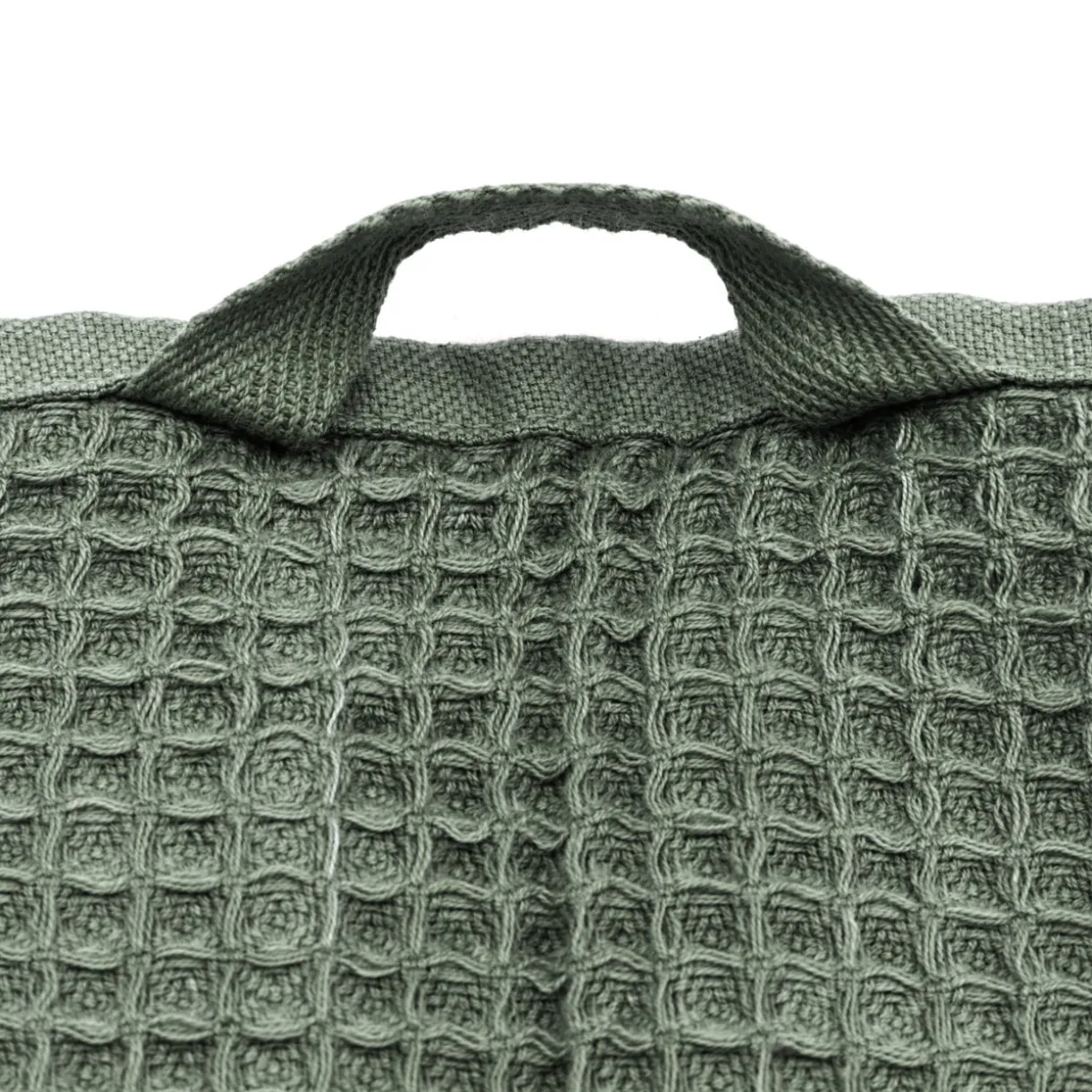 Serviette gaufrée pour le visage en velours de coton bio