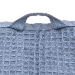 Serviette gaufrée pour le visage en velours de coton bio