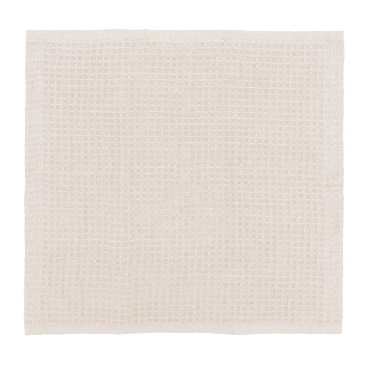 Serviette gaufrée pour le visage en velours de coton bio