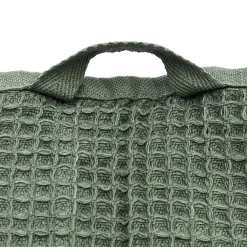 Serviette gaufrée pour les mains en velours de coton bio